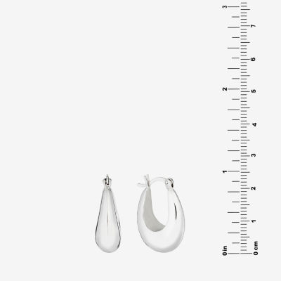 Sterling Silver 22.8mm Hoop Earrings