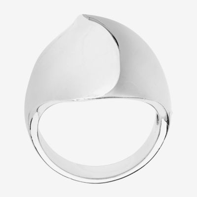 Womens Sterling Silver Cocktail Ring