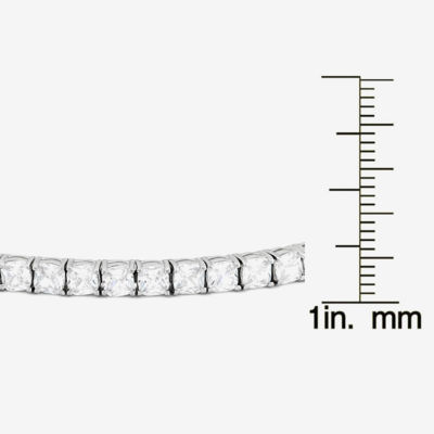 DiamonArt® White Cubic Zirconia Sterling Silver 7.25 Inch Tennis Bracelet