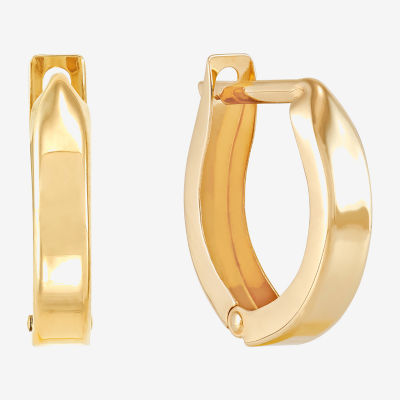 14K Gold 12mm Hoop Earrings