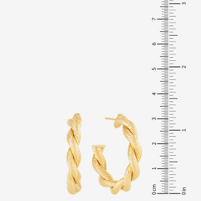 10K Gold 31mm Hoop Earrings