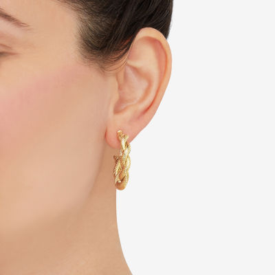 10K Gold 31mm Hoop Earrings