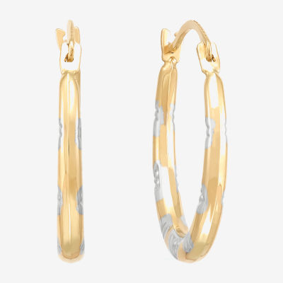 14K Gold 17.5mm Hoop Earrings