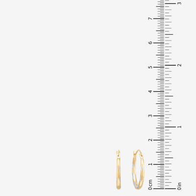 14K Gold 17.5mm Hoop Earrings