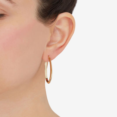 10K Gold 33mm Hoop Earrings