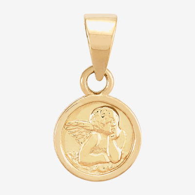 Guardian Angel Unisex Adult 14K Gold Angel Pendant