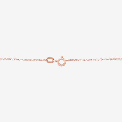 14K Rose Gold 18 Inch Solid Singapore Chain Necklace