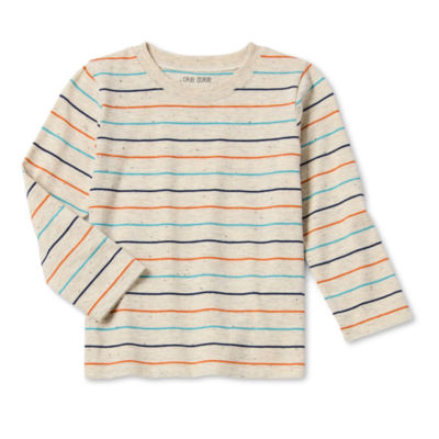 Okie Dokie Toddler & Little Boys Crew Neck Long Sleeve T-Shirt