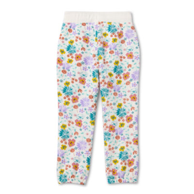 Okie Dokie Toddler & Little Girls Cuffed Fleece Jogger Pant