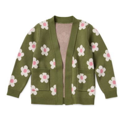 Okie Dokie Toddler & Little Girls Long Sleeve Cardigan