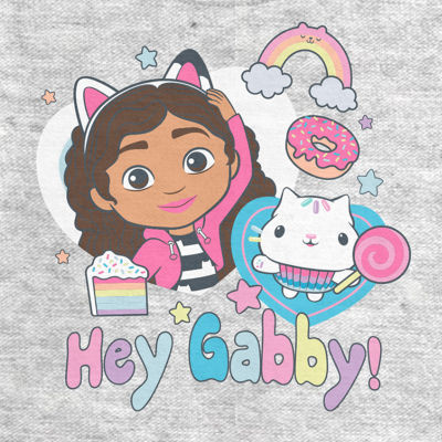 Toddler Girls Crew Neck Short Sleeve Gabby's Dollhouse Graphic T-Shirt