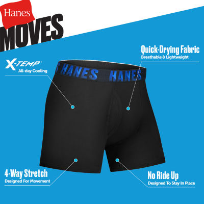 Hanes Moves Stretch Little & Big Kid Boys 5 Pack Boxer Briefs