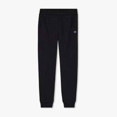 Champion Big Girls Mid Rise Cuffed Fleece Jogger Pant