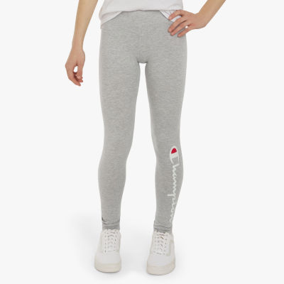 Champion Big Girls Mid Rise Skinny Full Length Leggings