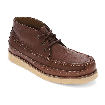 Dockers Mens Calgary Flat Heel Lace Up Boots, 10 Medium, Brown