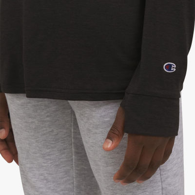 Champion Big Kid Boys Crew Neck Long Sleeve Regular Fit Graphic T-Shirt