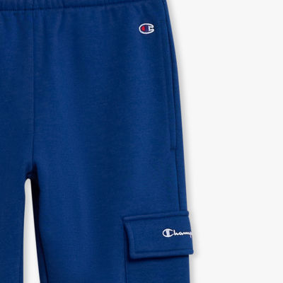 Champion Big Kid Boys Cuffed Mid Rise Regular Fit Fleece Jogger Pant