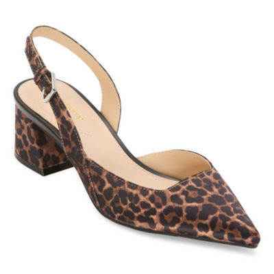 Liz Claiborne Eton Womens Round Closed Toe Block Heel Pumps