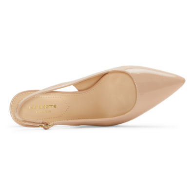 Liz Claiborne Womens Keith Pointed Closed Toe Kitten Heel Pumps