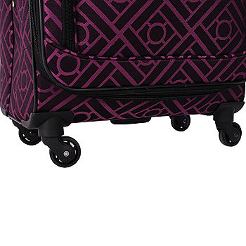 American Flyer Fleur de Lis 5 Piece Luggage Set; Black