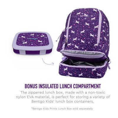 Bentgo Kids Unicorn 2-in-1 Backpack and Insulated Lunch Bag