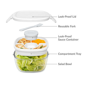 Bentgo Glass Salad Container Set, Color: White - JCPenney