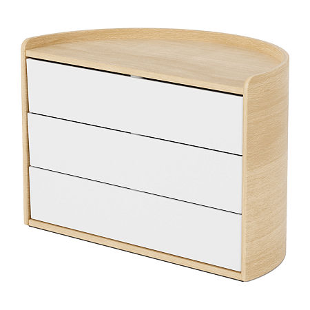 Umbra Moona Plywood Storage Box, One Size, White