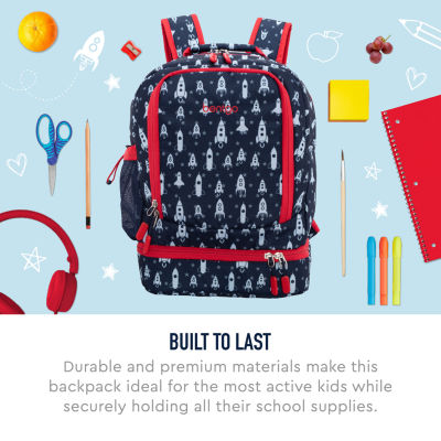 Bentgo Kids Space Rockets 2-in-1 Backpack and Insulated Lunch Bag