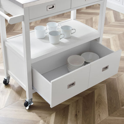 Sydney Kitchen Collection Stainless Steel-Top Kitchen Carts