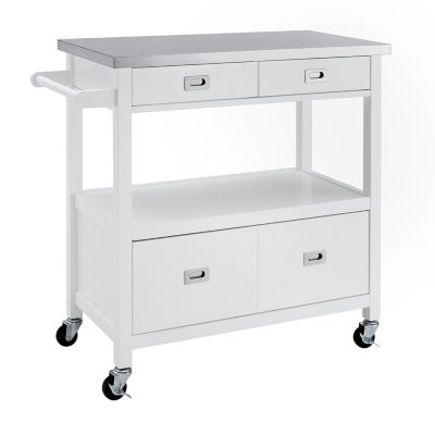 Sydney Kitchen Collection Stainless Steel-Top Kitchen Carts