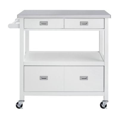 Sydney Kitchen Collection Stainless Steel-Top Kitchen Carts