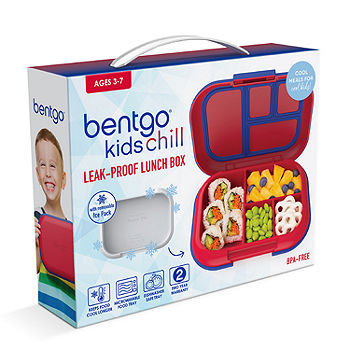 Bentgo Kids Chill Lunch Box ,Red/Royal