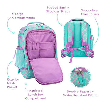 Bentgo Kids 2-in-1 16.5 Backpack & Insulated Lunch Bag Unicorn Purple New