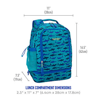 Bentgo Kids Prints Backpack | Backpacks for School Sharks