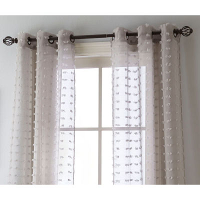 Stratford Park Athena Sheer Grommet Top Set of 2 Curtain Panel