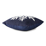 North Pole Trading Co. Holiday Snowflake Square Throw Pillow