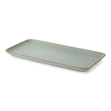 Linden Street Harper Stoneware Serving Tray, One Size, Green