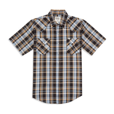 Ely Cattleman Stripe Mens Short Sleeve Western Shirt