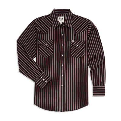 Ely Cattleman Stripe Mens Long Sleeve Western Shirt