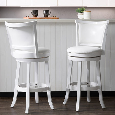 Swivel Bar Stool, One Size, White