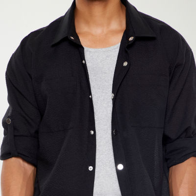 Forever 21 Mens Long Sleeve Button-Down Shirt