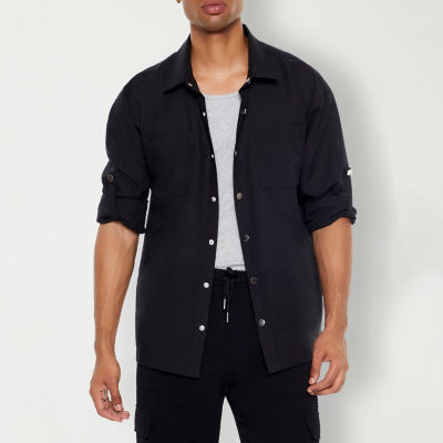 Forever 21 Mens Long Sleeve Button-Down Shirt