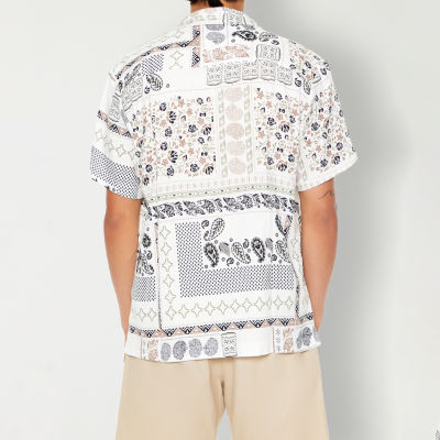 Forever 21 Mens Short Sleeve Button-Down Shirt