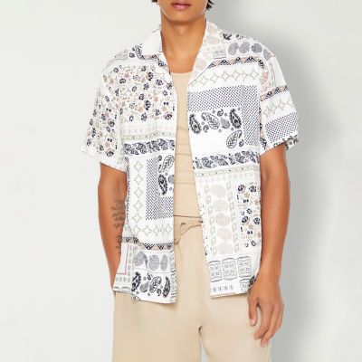 Forever 21 Mens Short Sleeve Button-Down Shirt