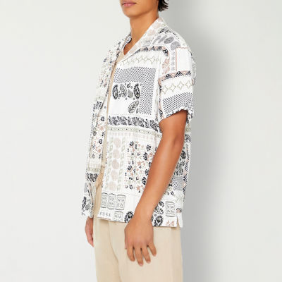 Forever 21 Mens Short Sleeve Button-Down Shirt