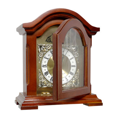 Megagoods 4.75" Redwood Black Mantel Clock