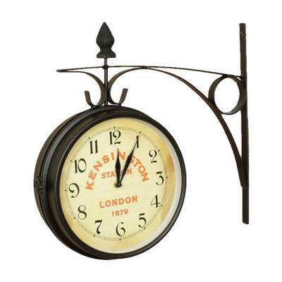 Megagoods Station Double Side Wall Clock