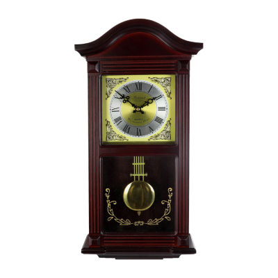 Megagoods 20.5" Mahogany Cherry Oak Wall Clock