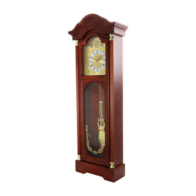 Megagoods Chiming Pendulum Antique Cherry Oak Finish Wall Clock