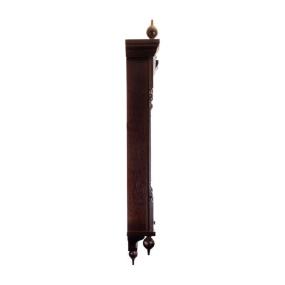 Bedford Clock Collection Grand 31" Antique Mahogany Cherry Finish Wall Clock